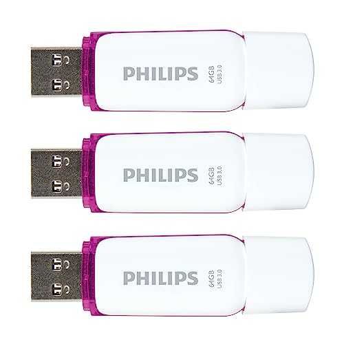 Philips Snow Edition pendrive pamięć przenośna USB 3 sztuki 64GB