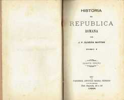 7837
	
Historia da Republica Romana - 2 Vols
de Oliveira Martins