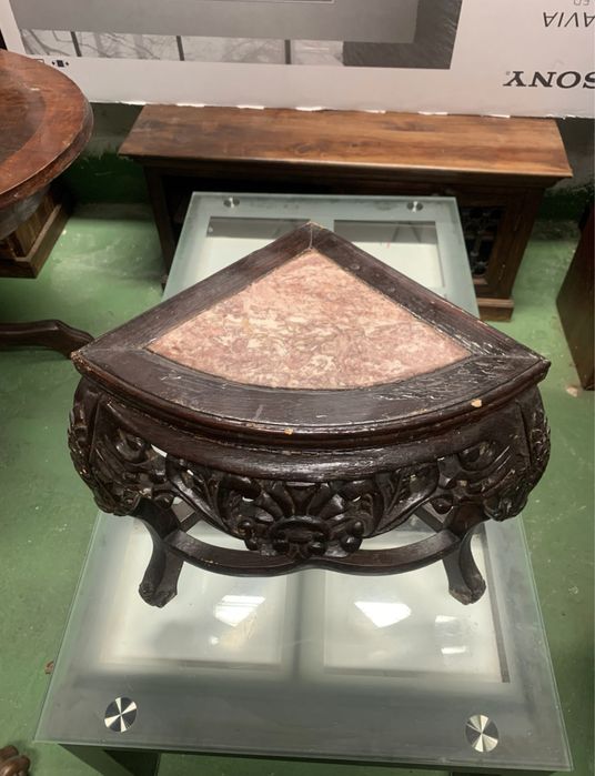 Stolik narożny marmur