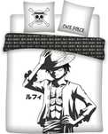 Komplet pościeli 240x220 cm Aymax One Piece – Luffy Black & White