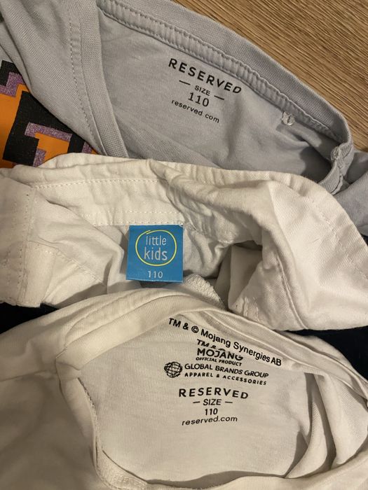 Zestaw ubrań 104-110 t-shirty, bluzki, nowe spodnie