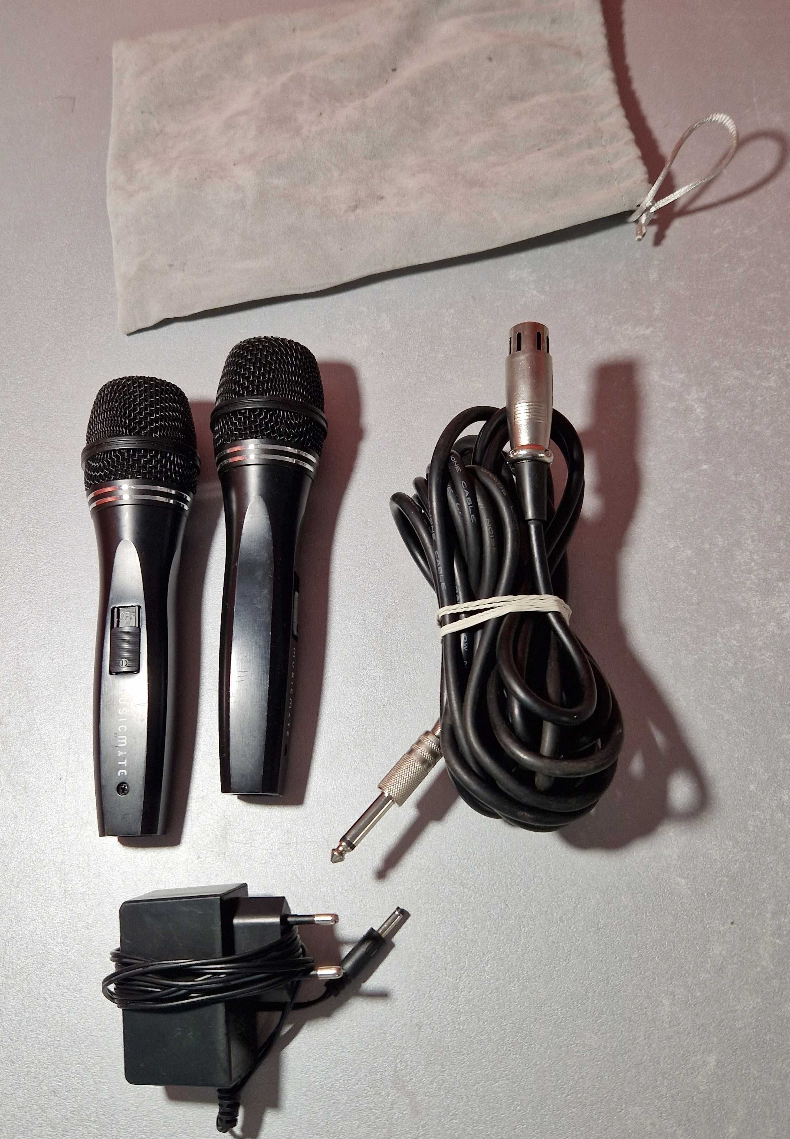 Głośnik MANTA SPK5310PRO +kable dwa mikrofony