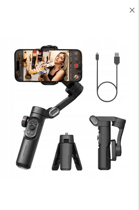 Profesjonalny 3-osiowy gimbal ze składaną konstrukcją