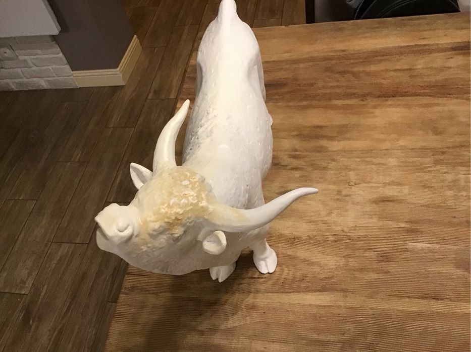 Ogromny porcelanowy Byk Wallendorf lata 60- te Kurt Steiner. Unikat