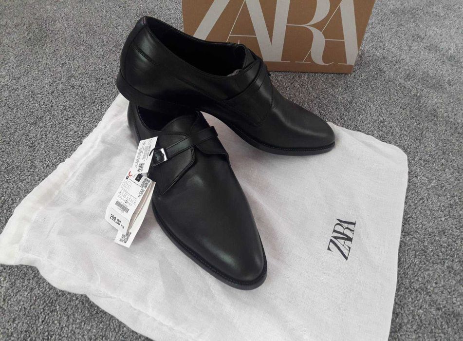 Чоловічі шкіряні туфлі Zara