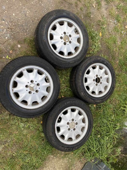 Диски, колеса R15 5/112 Mercedes Et37 стан ідеальний,шина ЗИМА 195/60