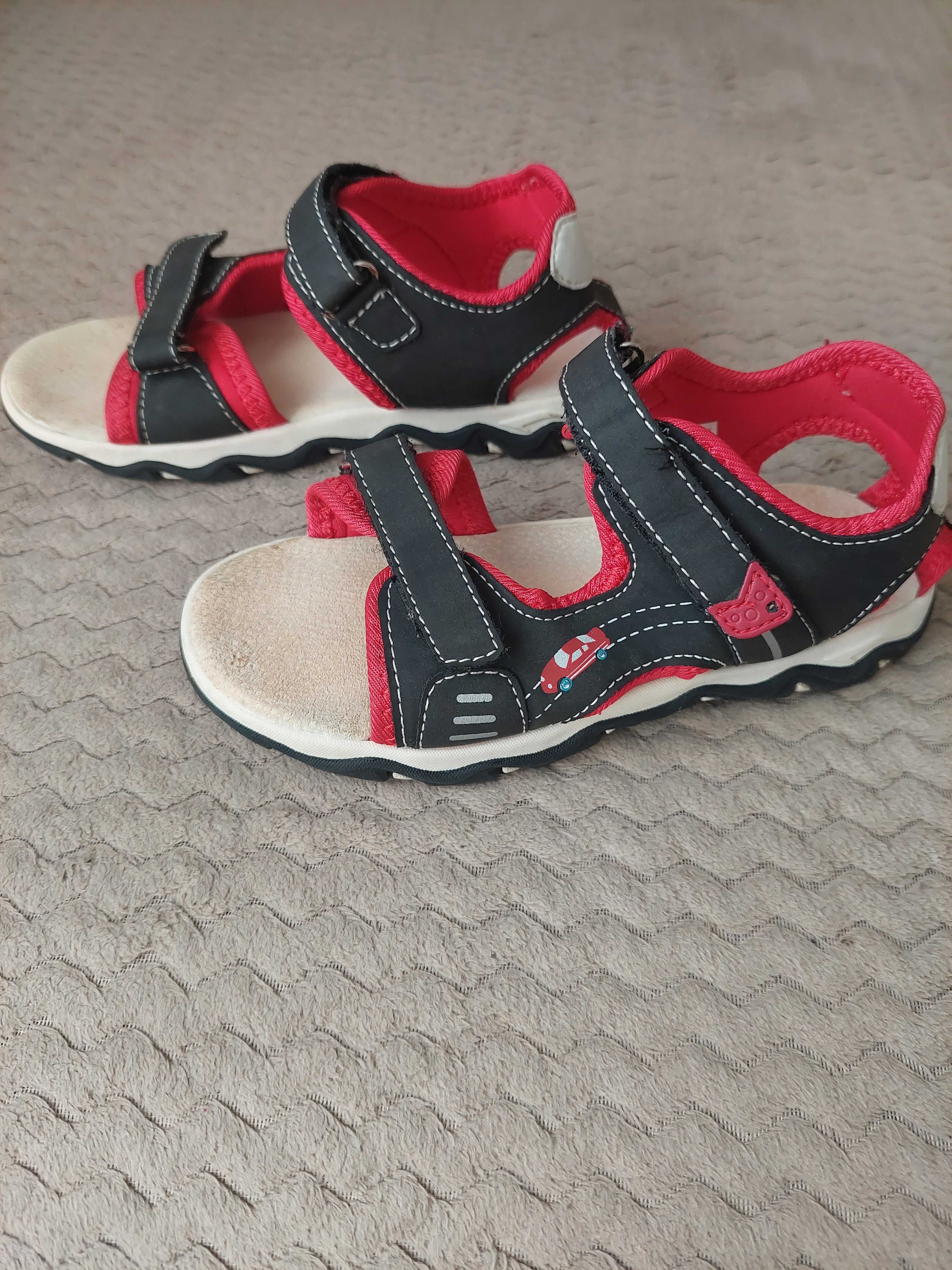buty na lato na paskach sandały dla chłopca rozmiar 30