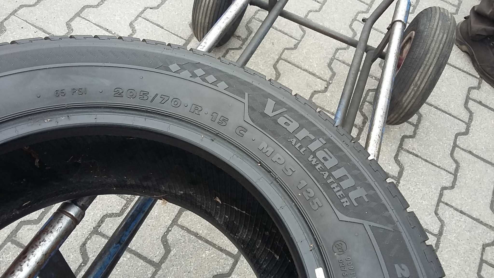 Całoroczne opony 205/70R15C Matador opona do busa stan bdb