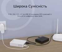 Безперебійне живлення для роутера MINI UPS, 10400мАг 5/9/12В, 1,5-2 А