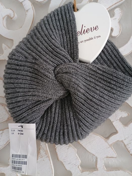 H&m nowa czapka turban rozmiar 80