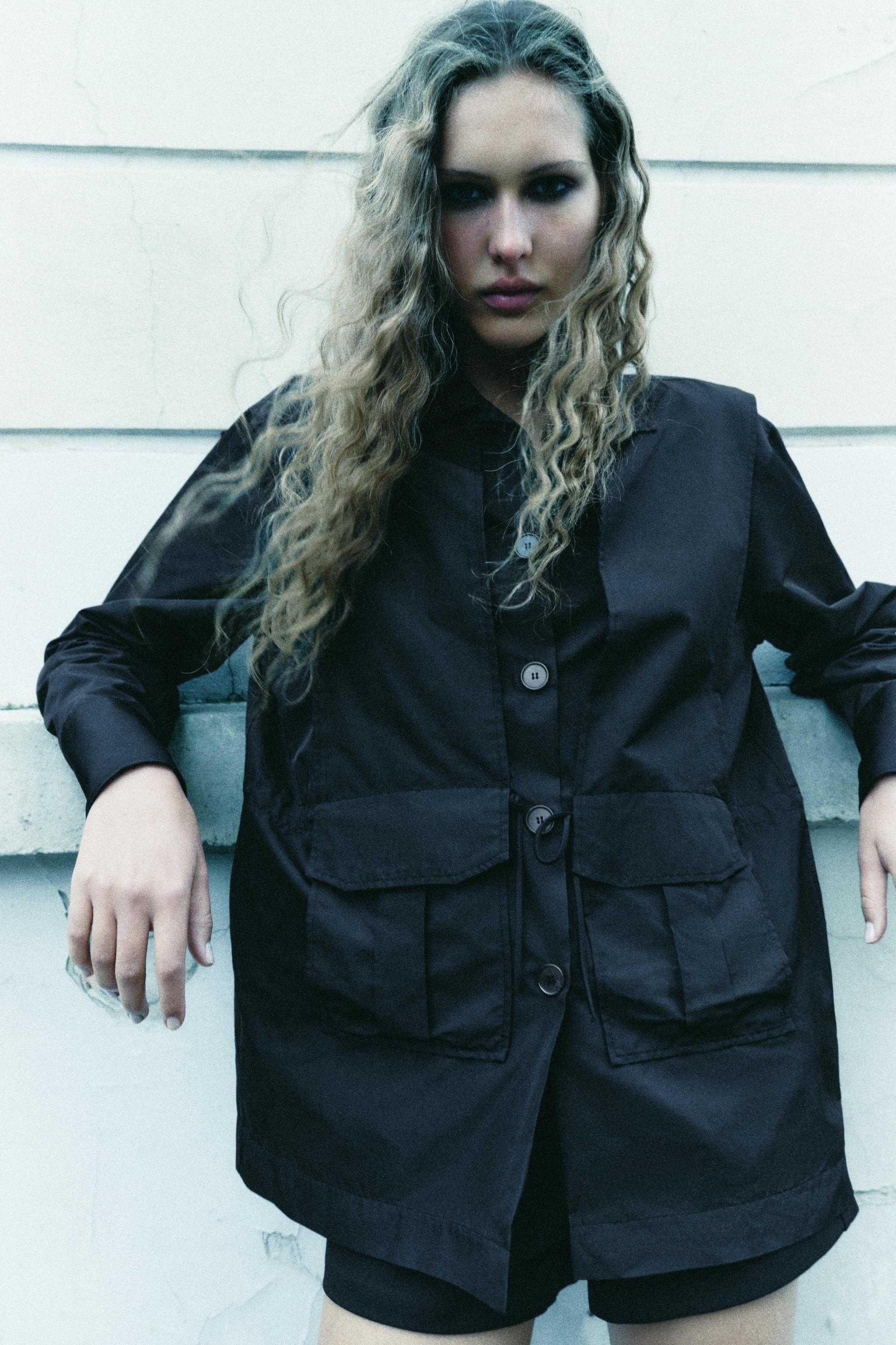 Рубашка ветровка zara XS-S сорочка