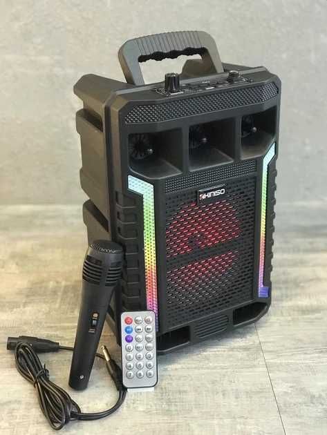 Мp3 Bluetooth колонка валіза,Kimiso QS-627з караоке, з світломузкою