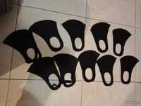 Pack de 10 mascaras em tecido pretas "novas e embaladas