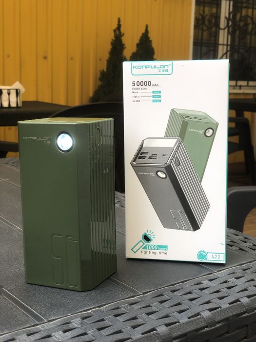 Power bank 50000. Быстрая зарядка 22.5W.