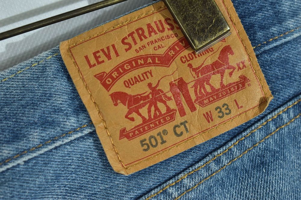 Levis 501 Ct Męskie Spodenki Jeansowe Bermudy 33