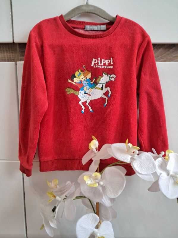 Nowość 2025:) bluza Pippi Langstrumpf AHLENS roz 98/104