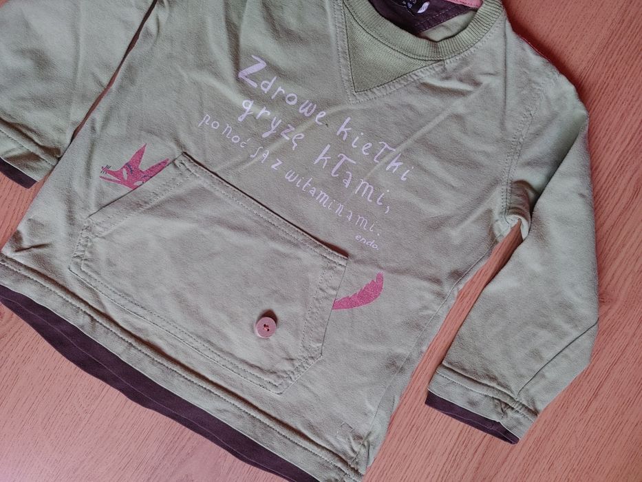 Bluzeczka dla chłopca długi rękaw rozmiar 98 Firmy endo