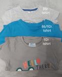 Zestaw 3 t-shirtow 86/92