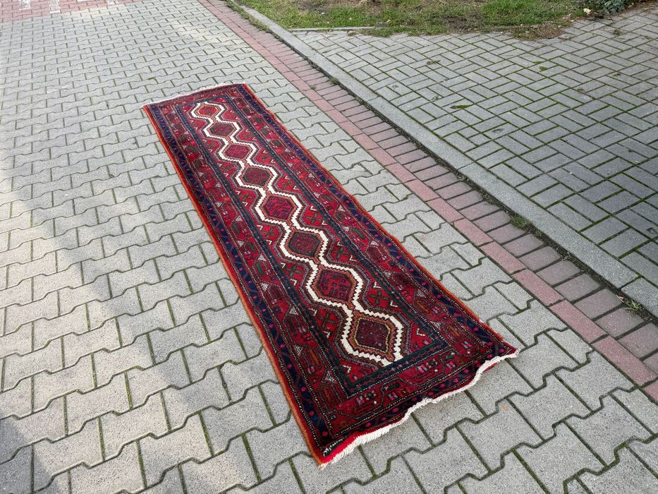 Dywan perski Hamadan długi chodnik 280x75 Iran Vintage