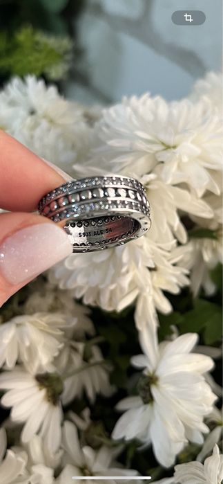 Каблучка Pandora кольцо широке