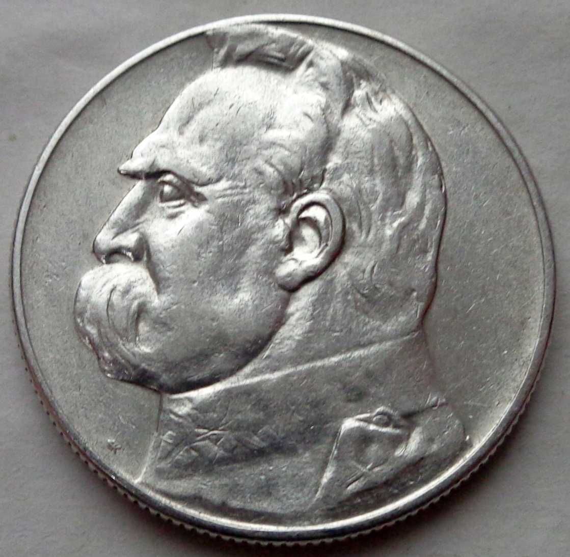 Moneta Srebrna Piłsudski Józef 5 zł. z 1934 Roku UNIKAT