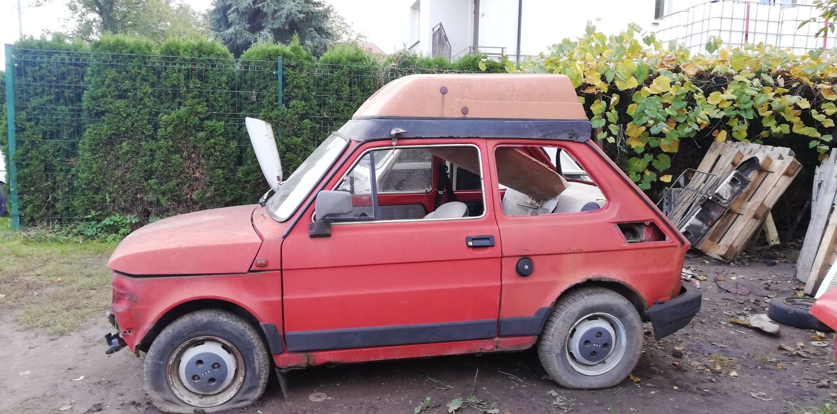 Fiat 126p boks dachowy kufer do remontu