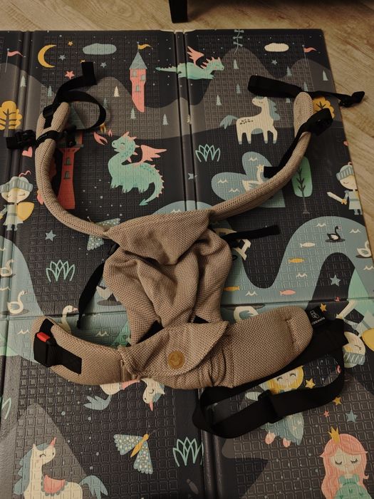 Nosidełko Lennylamb, LennyLight, Almond, Jodełka