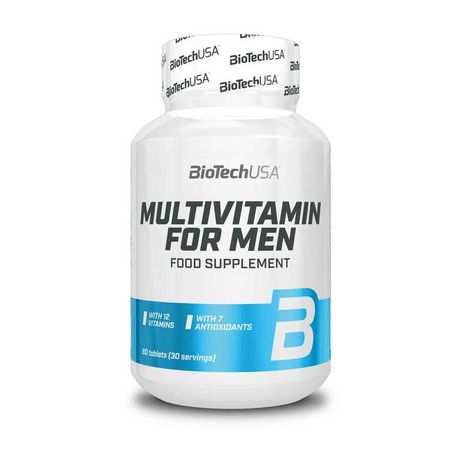 Мультивітаміни для чоловіків Multivitamin for Men BioTech USA 60 tabs