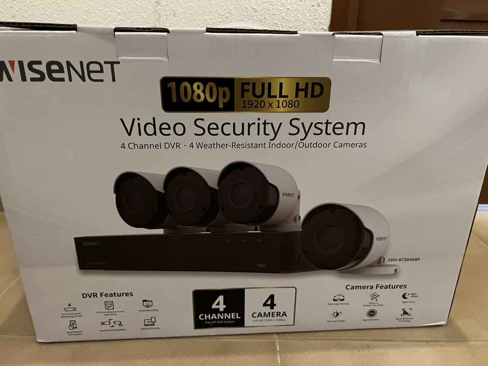 Sistema de videovigilancia com 4 camaras