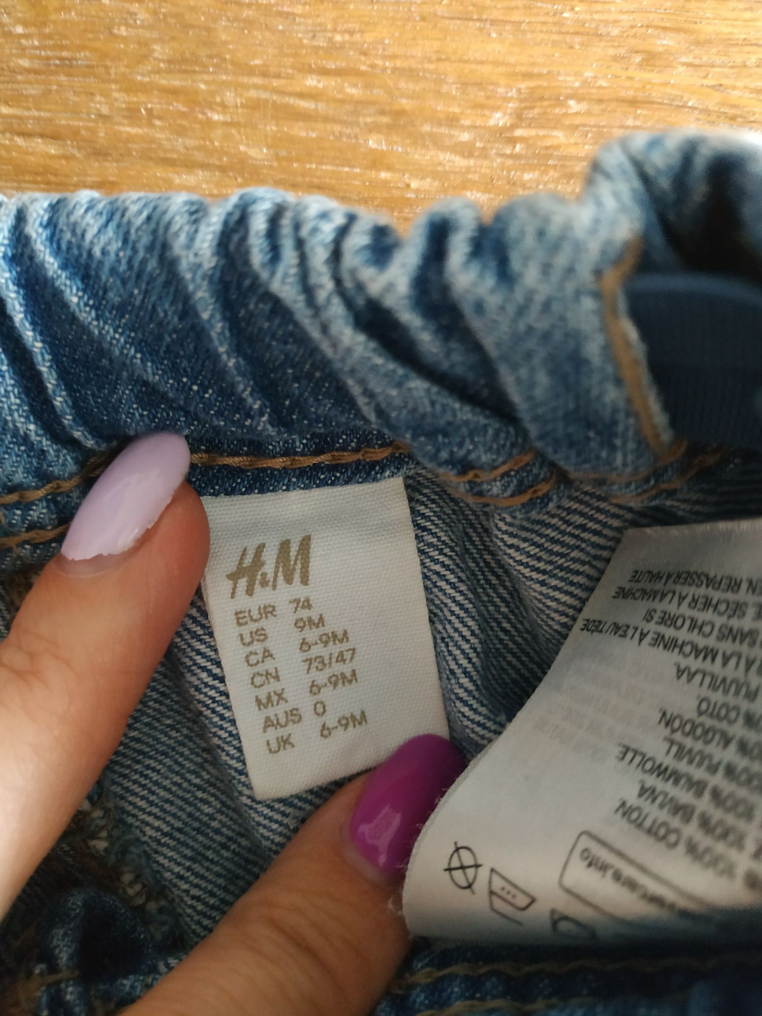 Spodenki jeansowe rozmiar 74 H&M