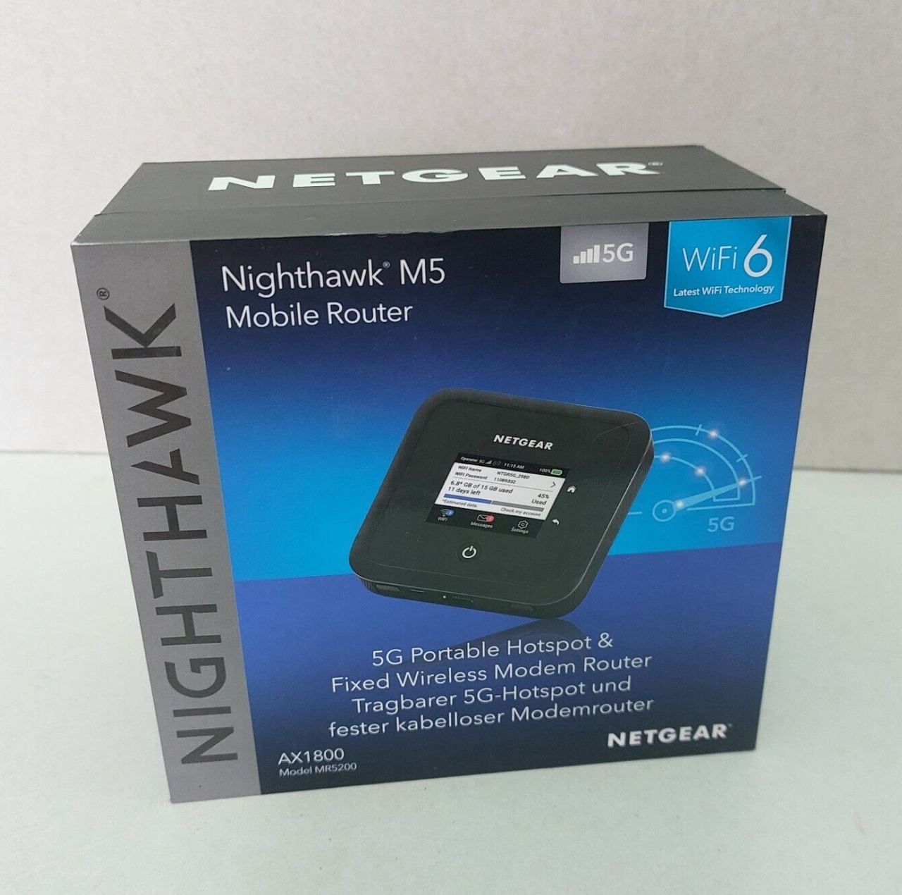 Роутер Nighthawk M5 5G/Wi-Fi 6 до 2,5 Гбіт/с для подорожей