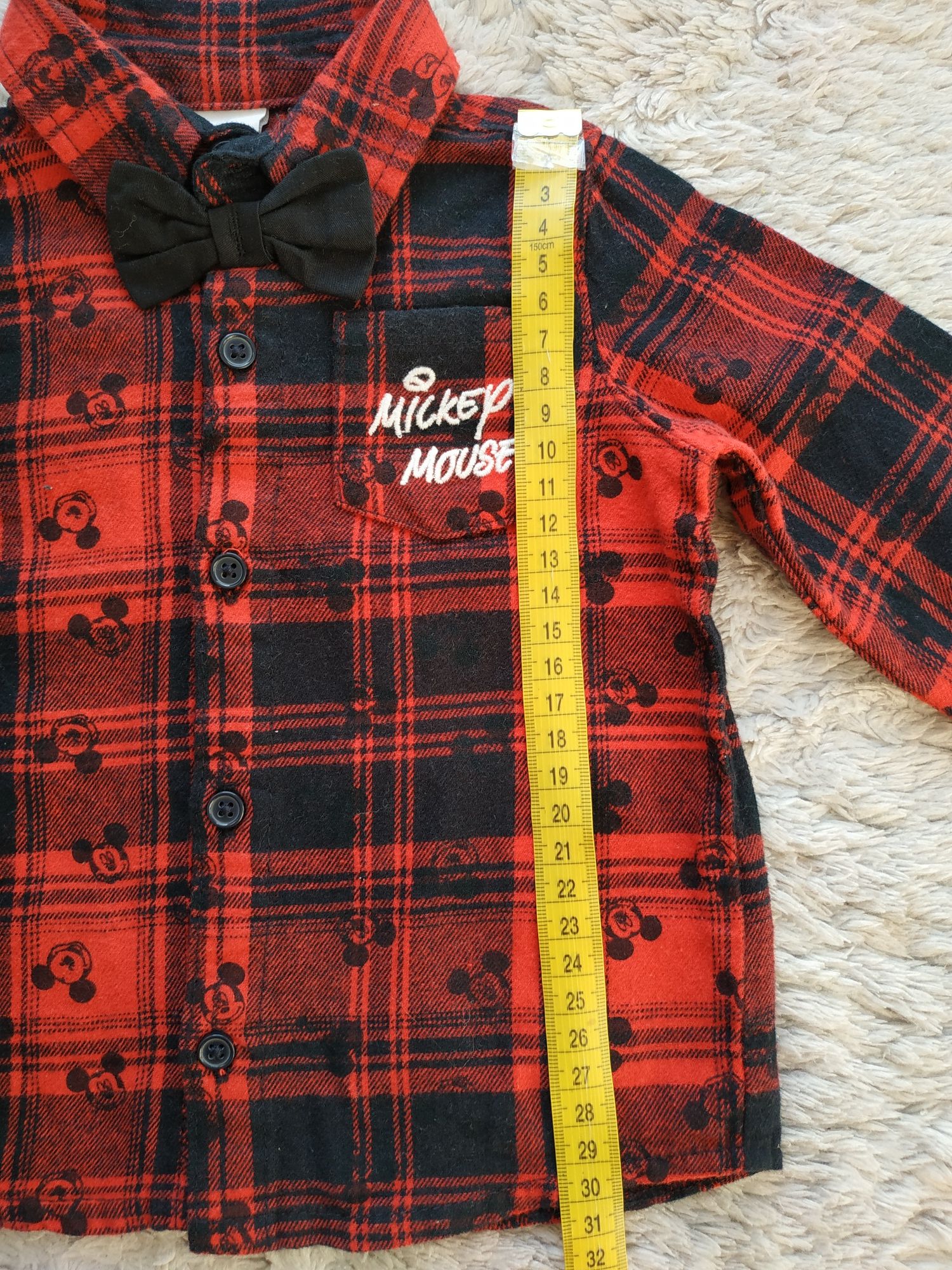 Komplet dla chłopca/koszula/spodnie/szelki/święta/Mickey/Disney/r.74