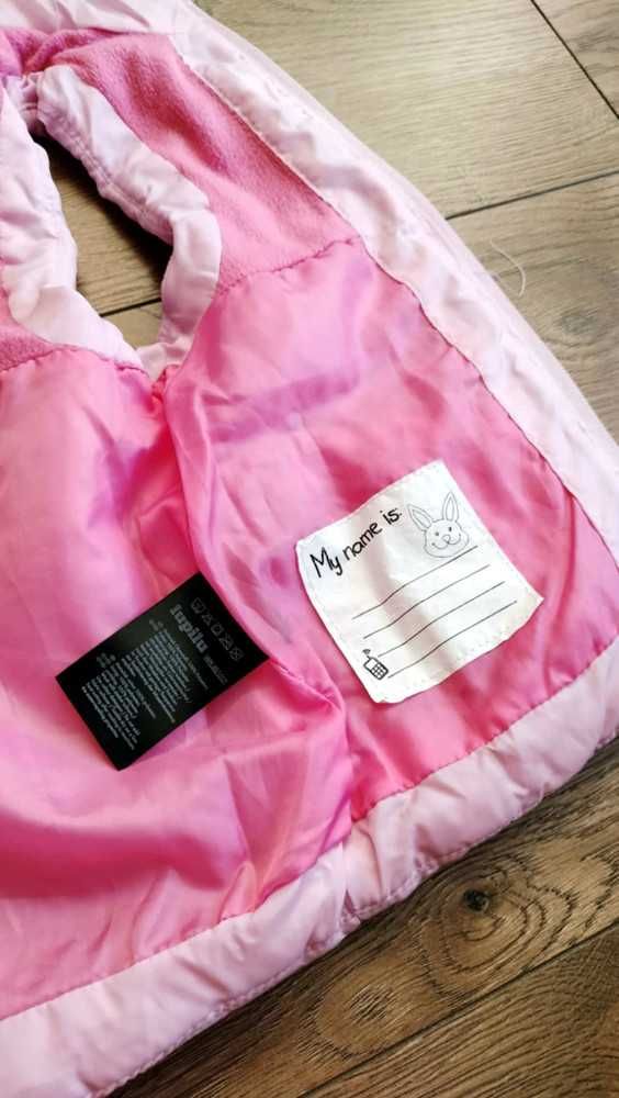 Bezrękawnik kamizelka różowa r.104 Lupilu króliczek