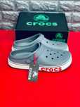 Мужские летние кроксы серые стильные удобные топовые Crocs