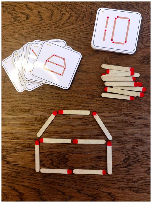 Jogo de fosforos - Montessori