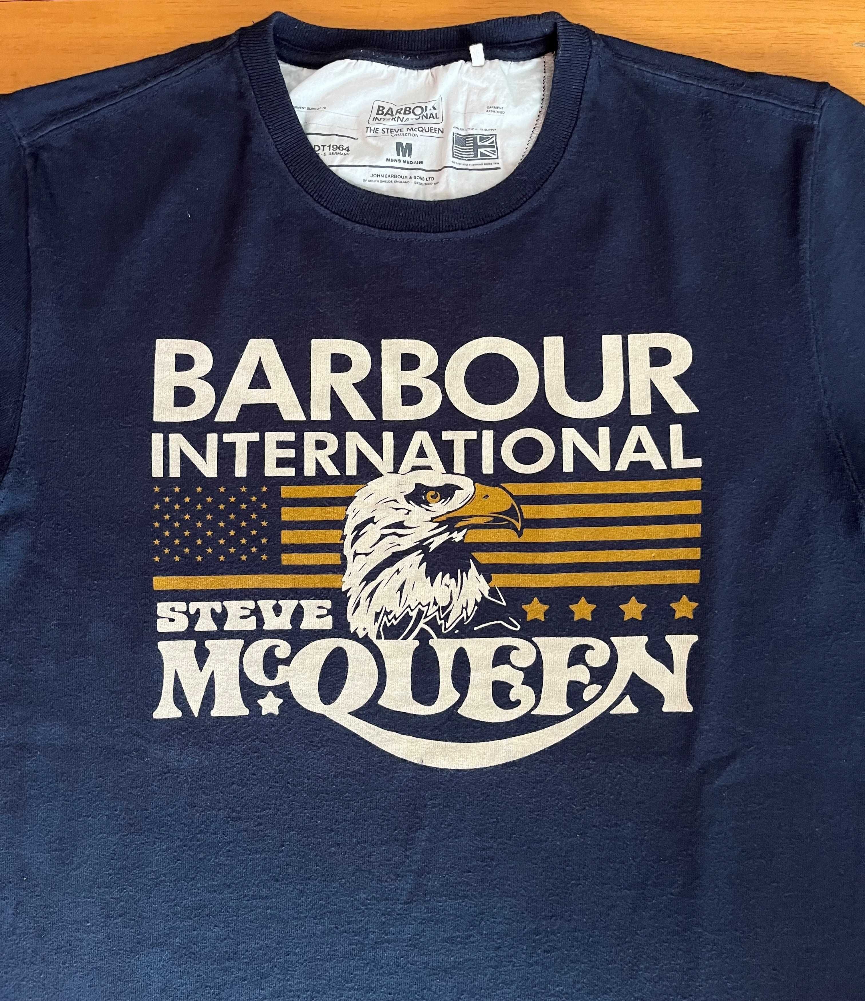 T-shirt azul marinho da Barbour - Homem - Tamanho M