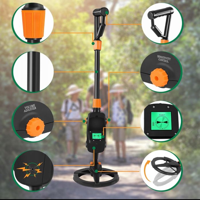 Wykrywacz Metali Dla Dzieci I Dorosłych LCD Cewka Wodoodporna