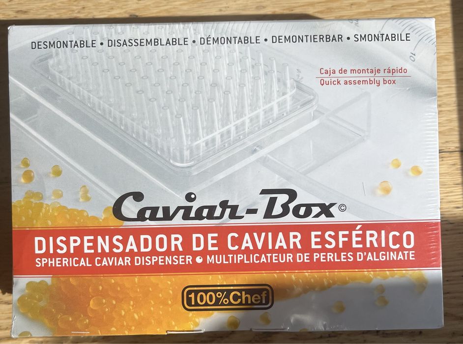 Caviar box para cozinha molecular.