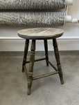 Taboret drewniany prl