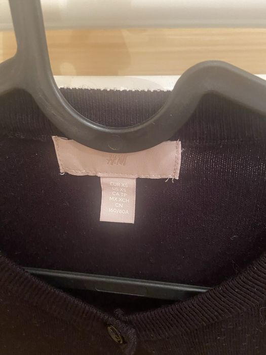 Sweter rozpinany czarny