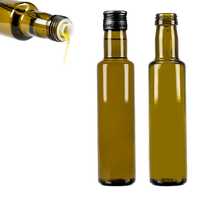 10x butelka DORICA 250 ml oliwkowa na oliwę z zakrętką i dozownikiem