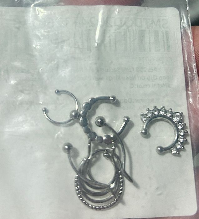 6 Piercings para septo (nariz) *novos*