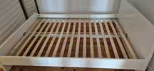 Cama MALM branca com estrado Luroy 140x200