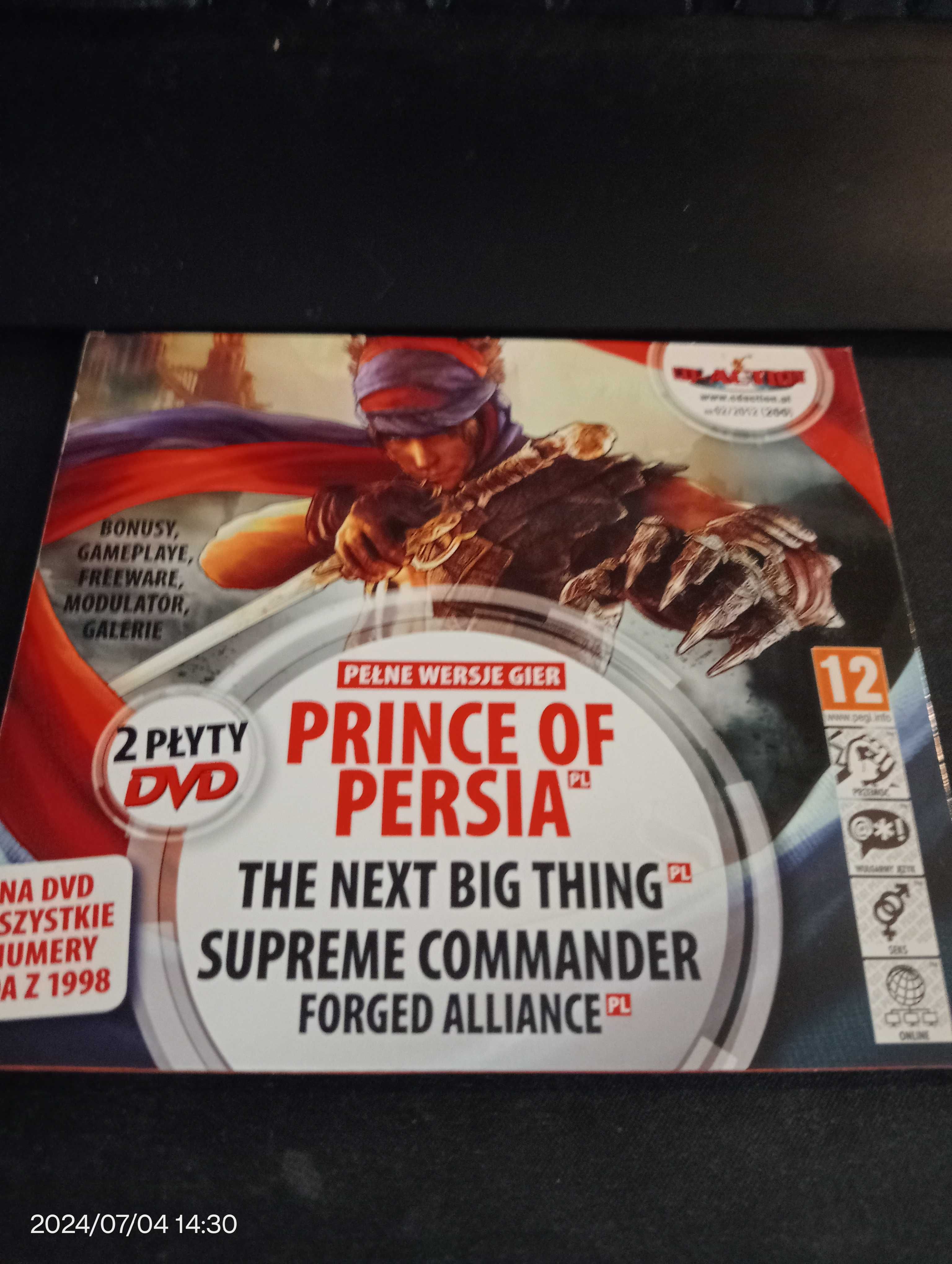 Prince of Persia + The Next Big Thing + Supreme Commander Forged PC PL