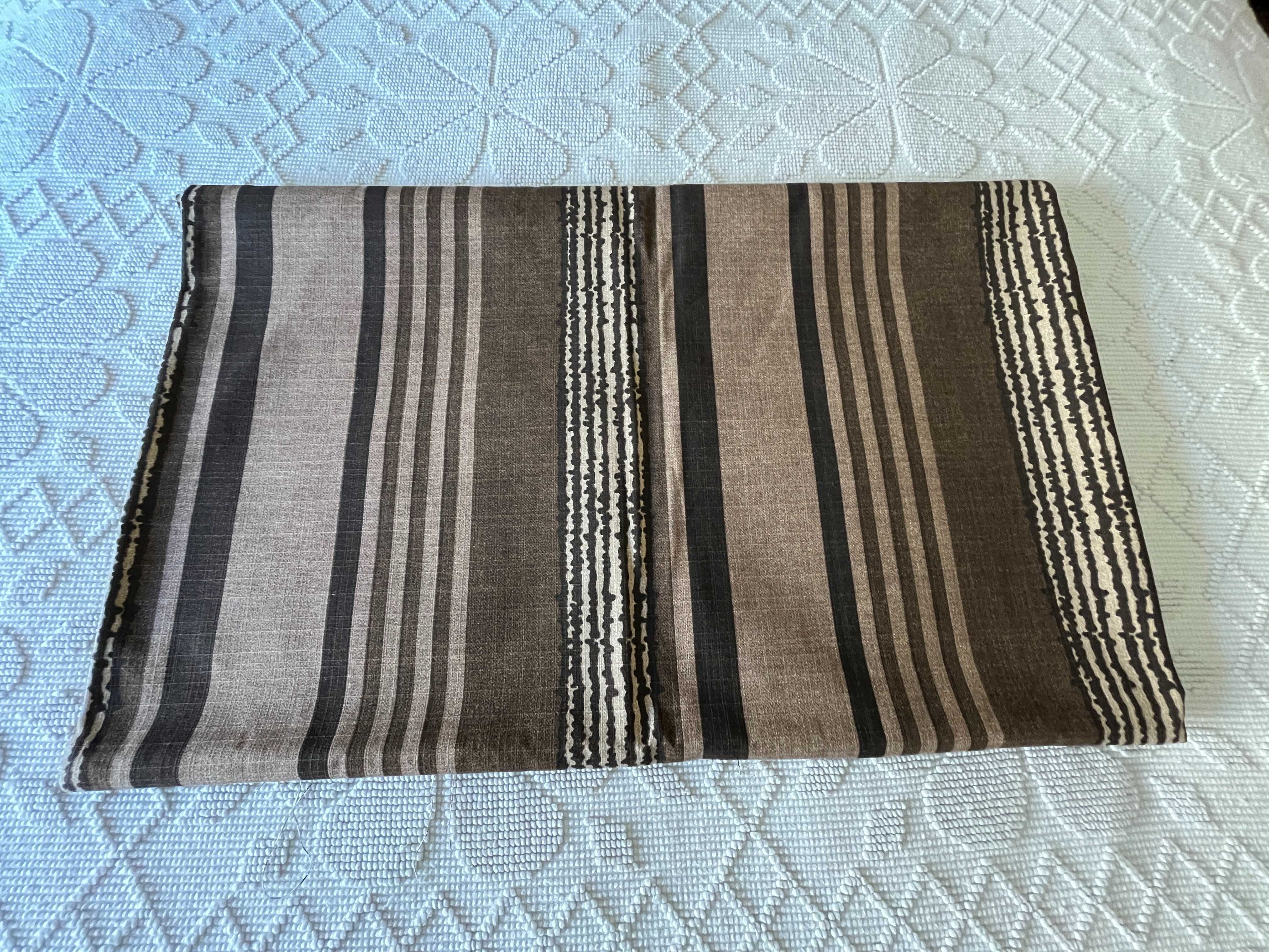 Tecido Castanho Riscas (1,65 x 2,8m) Vintage