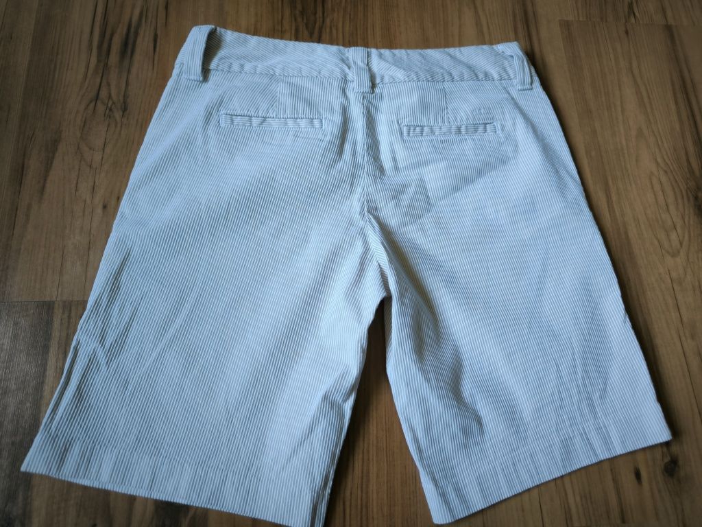 Tommy Hilfiger szorty damskie XXXS beż krem chino sztruks lato