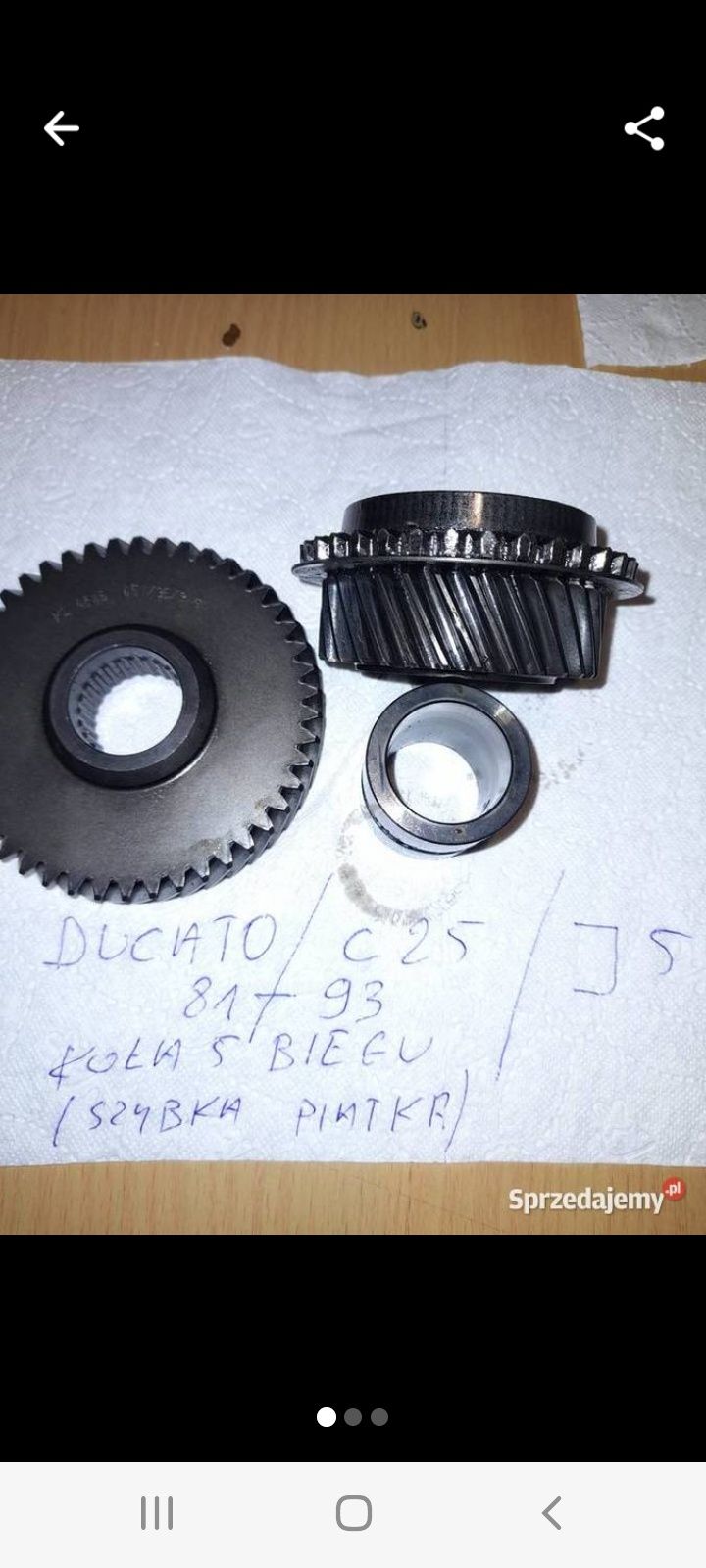 DUCATO,C25.J5.(81-93).Skrzynia biegow .(dawca czesci)
