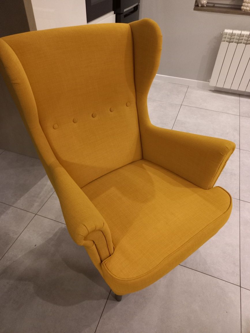 Fotel ikea żółty
