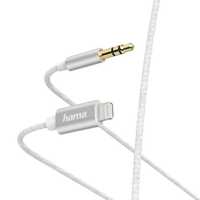 Hama Kabel Audio Lightning - Jack 3,5mm wtyk, 1 m, biały OUTLET