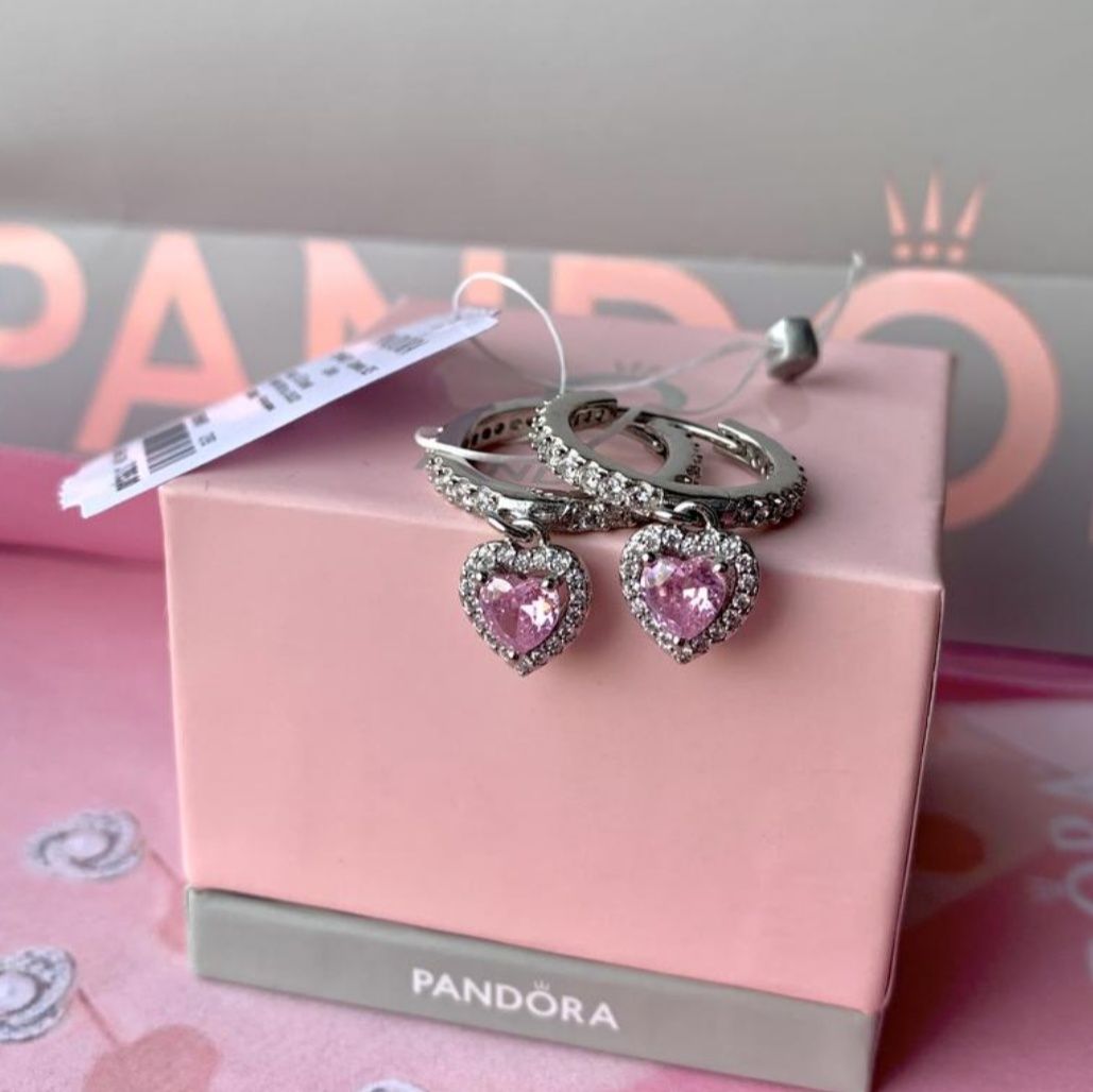 Сережки Пандора серьги pandora оригінал нові прикраси